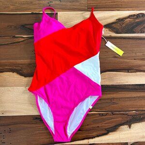 Summersault "The Marina" colorblock one piece 8 NWT